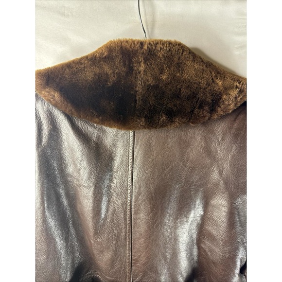 Vintage U.S. Navy M-69F Leather Flight Coat Gordon & Ferguson Shearling 40 - Picture 5 of 9